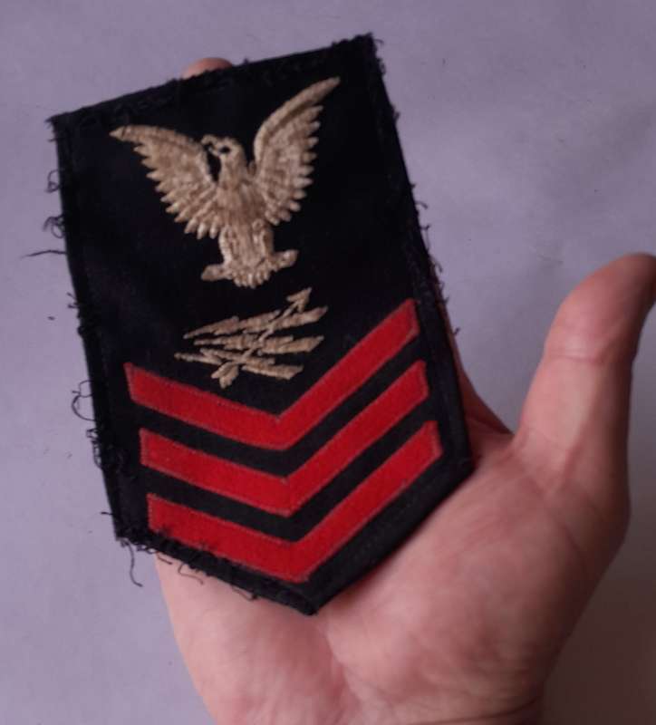 WW2 US Navy Radarman First Class Rating Patch (Large).