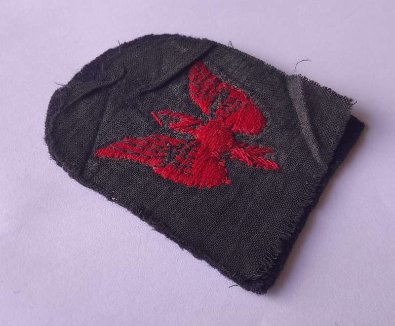 Early British Navy Wireless Telegraphist Patch Badge.
