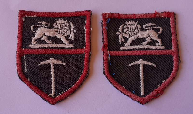 Pair Original Rhodesian Army 1970's Shoulder Flash Badges.