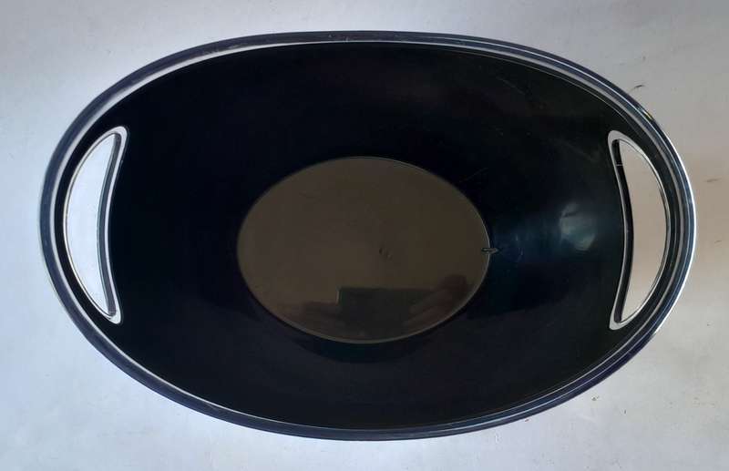 Vintage Luc Belaire Black Lucite Ice Bucket (Medium). 26.5cm.