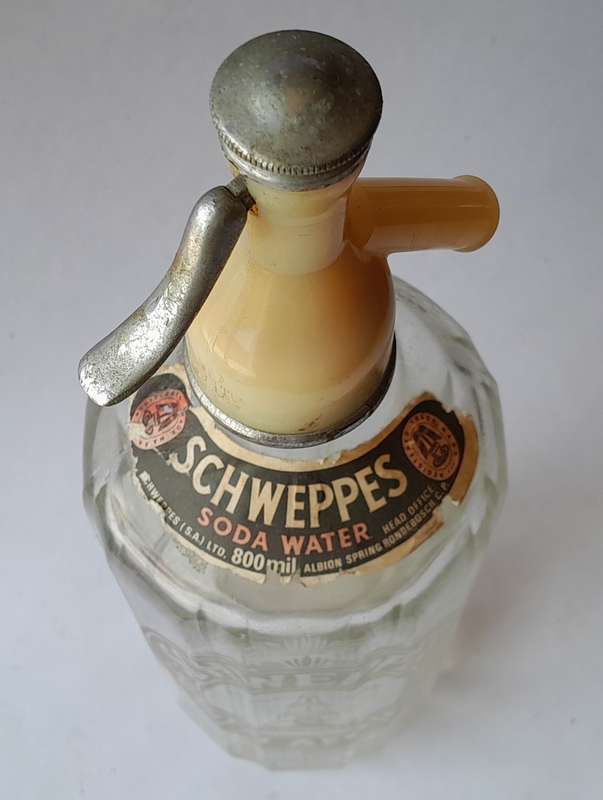 Vintage Schweppes South Africa Soda Syphon. 30cm.