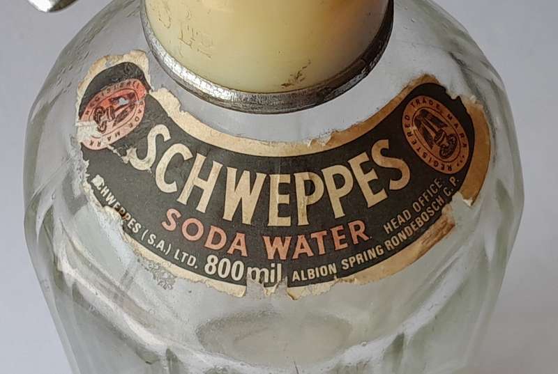 Vintage Schweppes South Africa Soda Syphon. 30cm.