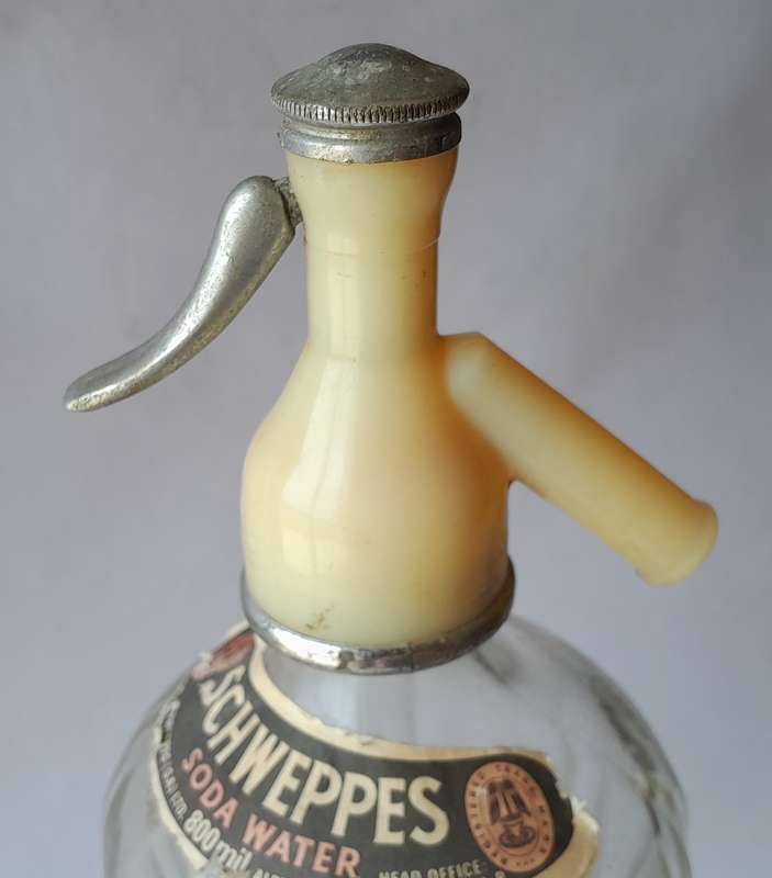 Vintage Schweppes South Africa Soda Syphon. 30cm.