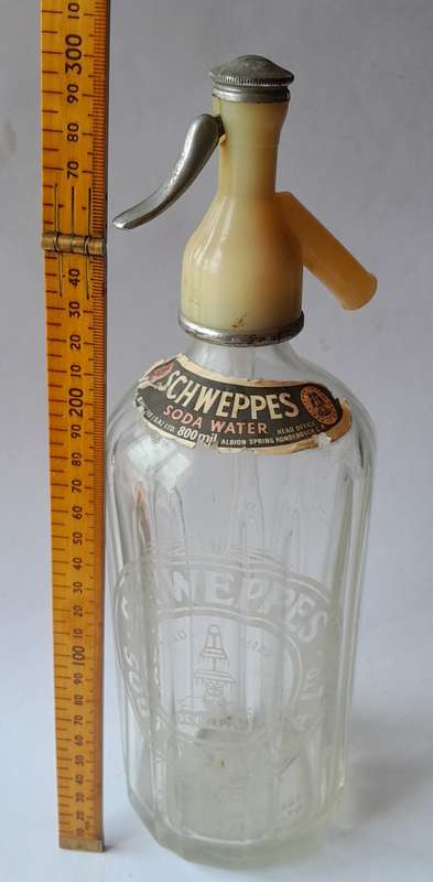 Vintage Schweppes South Africa Soda Syphon. 30cm.