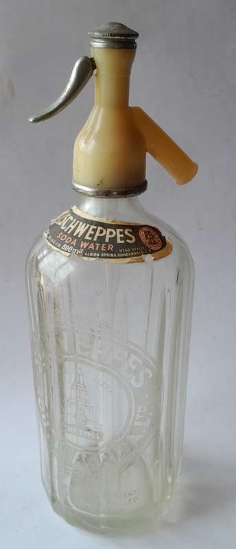 Vintage Schweppes South Africa Soda Syphon. 30cm.