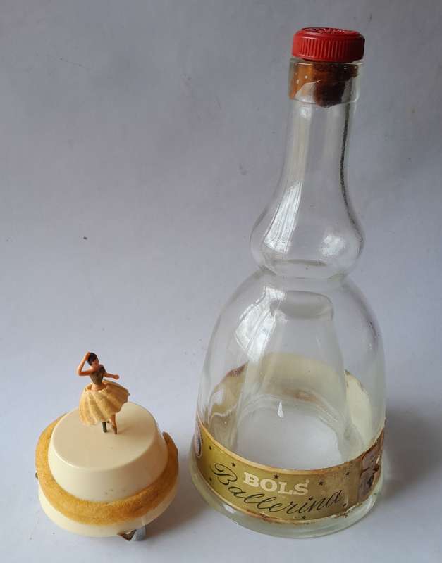 Vintage 1960's Bols Dancing Ballerina Bottle. Rare. 24cm.