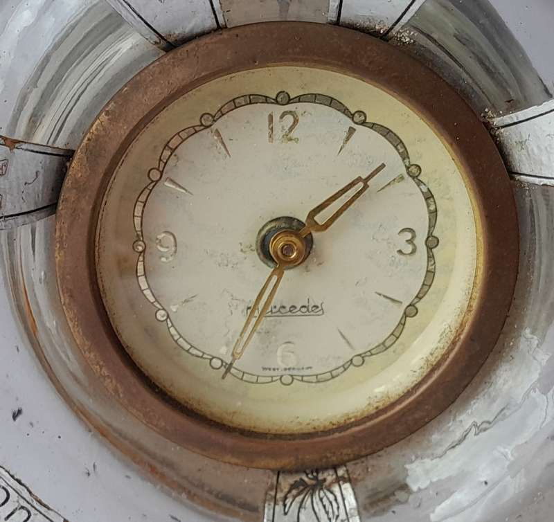 Vintage Girolamo Luxado Cherry Wine Clock Bottle. 26cm.