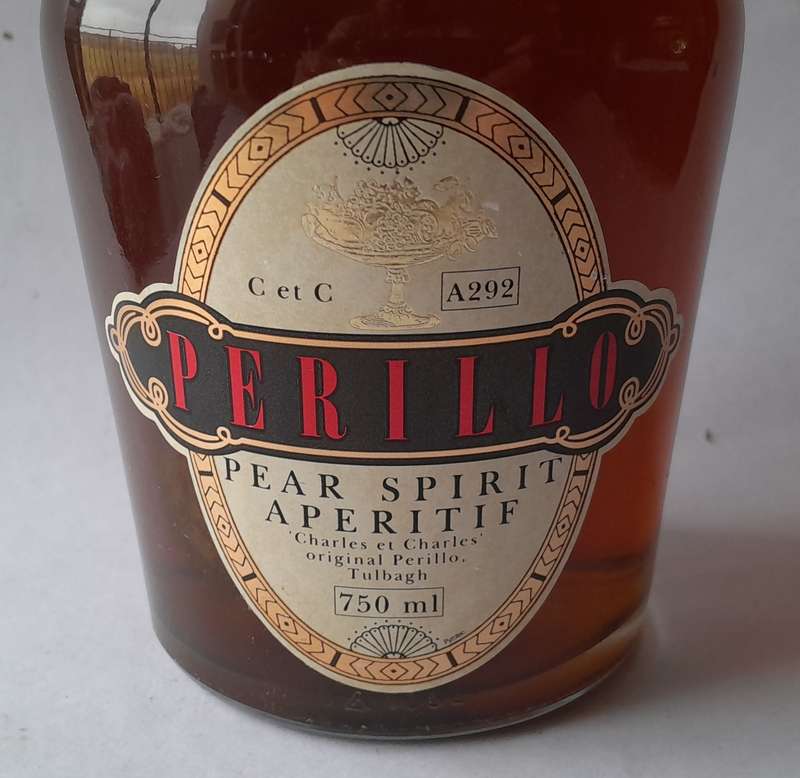 750ml Perillo Pear Spirit Aperitif With Whole Pear. Sealed.