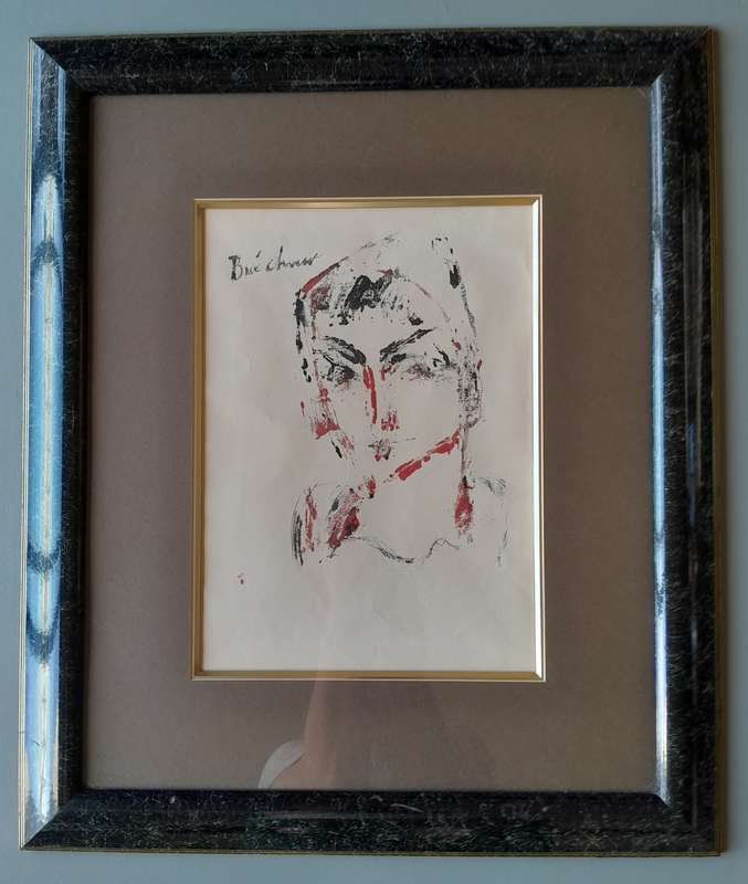 SA Artist Carl Buchner [1921-2003]. Watercolour on Paper. "Young Boy". Framed (71 x 60cm).
