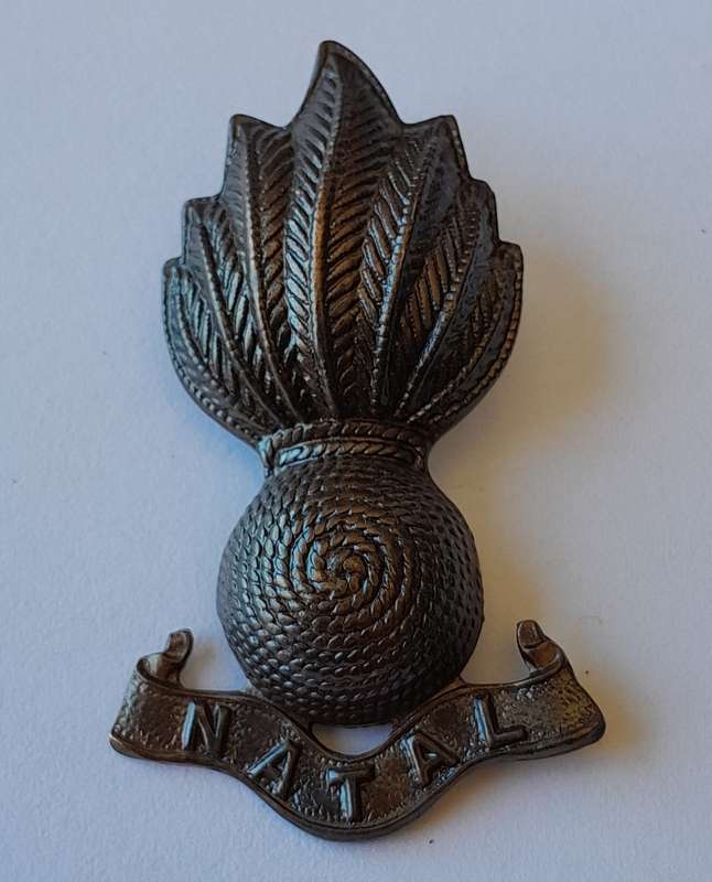 Early Natal Field Artillery Beret Badge.  1 Pin Intact.