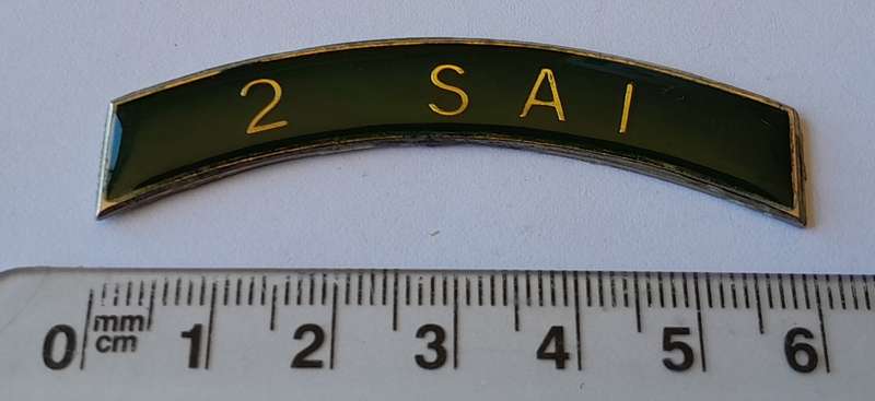 SA Army 2 SAI (Infantry) Title.  No Pins.