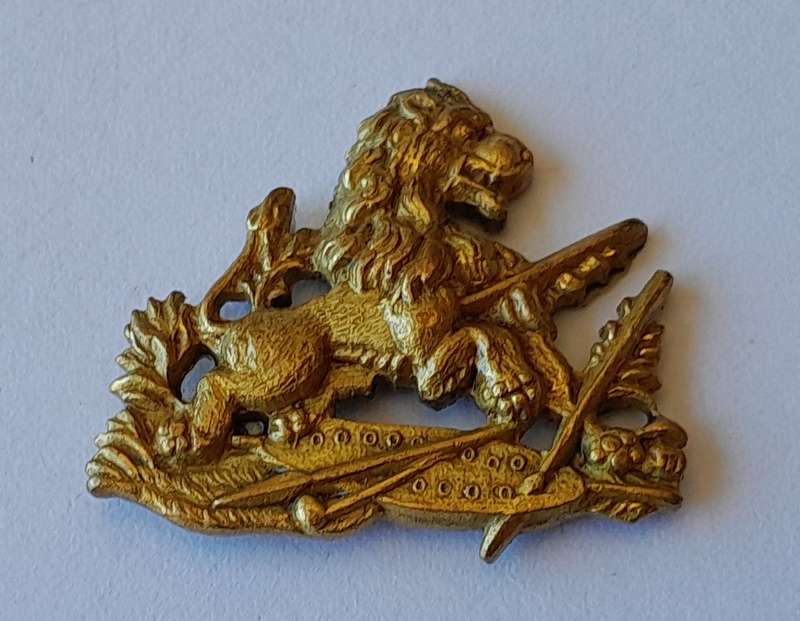 Rhodesia British South African Police Badge.  No Lugs.