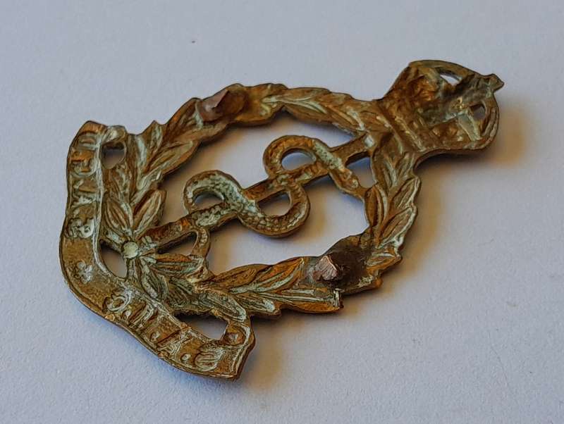 Early South African Medical Corps Collar Badge.  No Lugs.