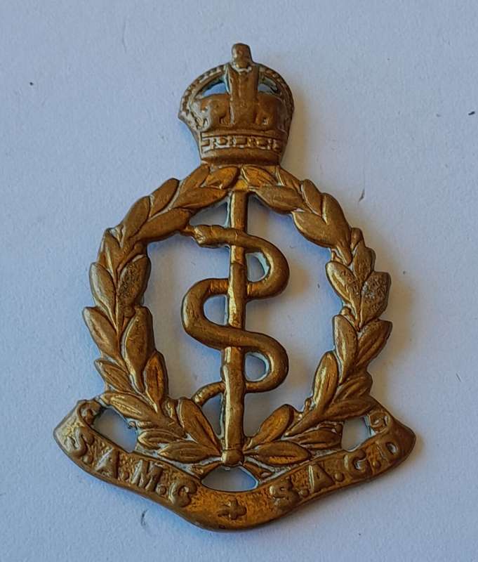 Early South African Medical Corps Collar Badge.  No Lugs.