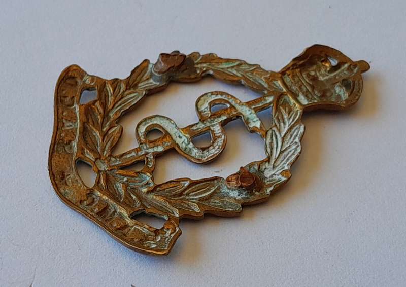 Early South African Medical Corps Collar Badge.  No Lugs.