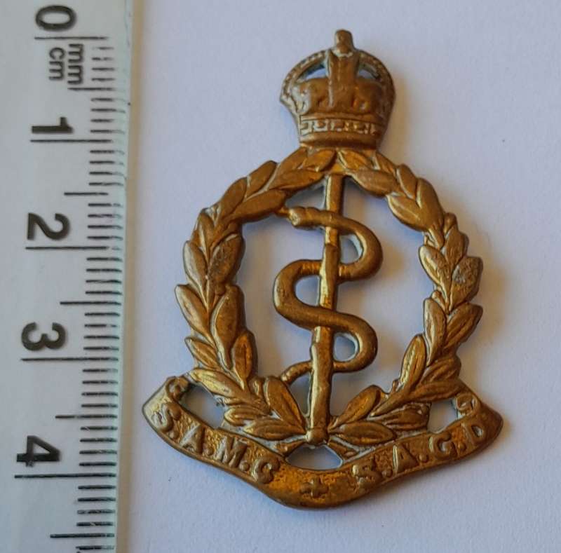 Early South African Medical Corps Collar Badge.  No Lugs.