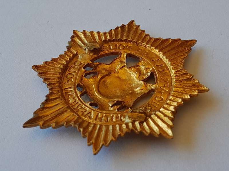 Early South African Police Cap Badge.  No Lugs.