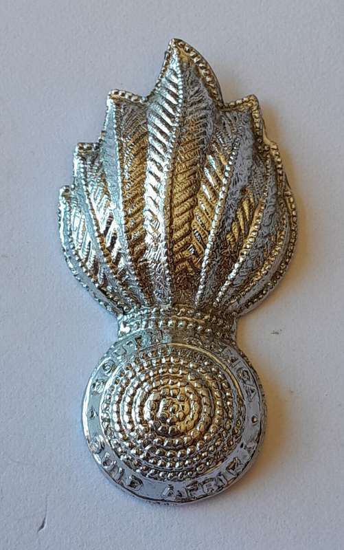 SA Army Artillery Badge.  Chrome Type.  No Pins.