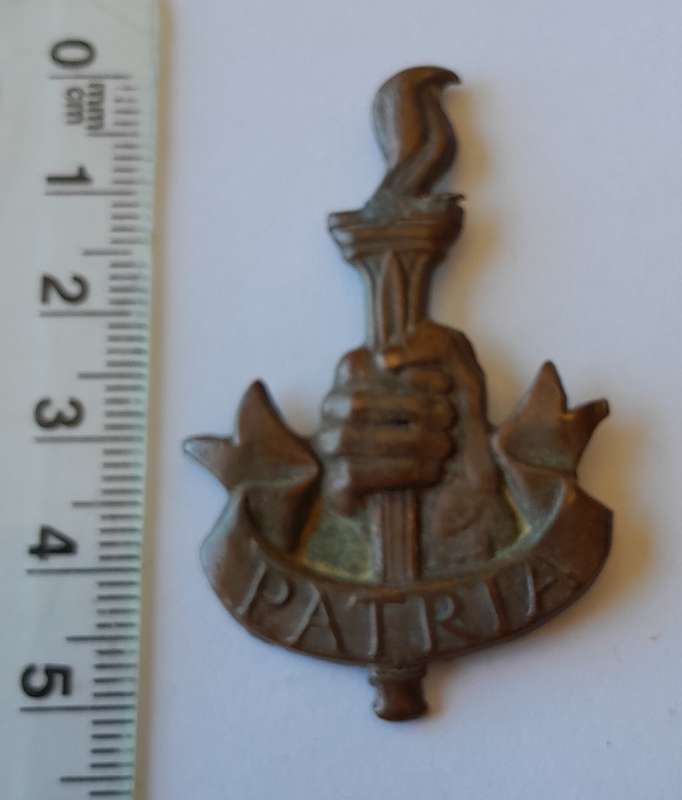 WW2 SA Youth Training Brigade Cap Badge.  No Lugs.