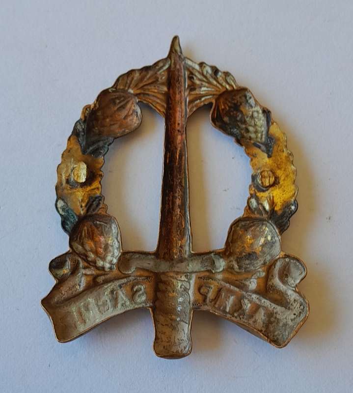 South African Military Police Corps Cap Badge.  No Lugs.