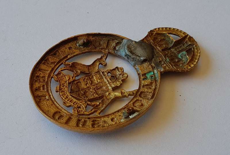 Early SA Instructional Corps Cap Badge.  No Lugs.