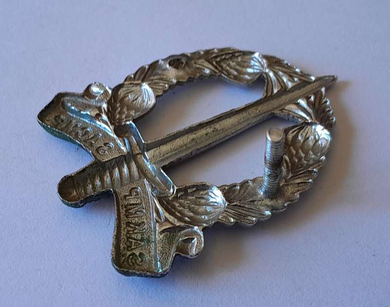 South African Military Police Corps Cap Badge.  No Lugs.