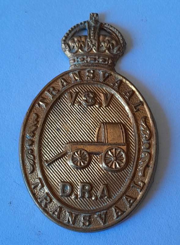 Early Transvaal Defense Rifle Association Cap Badge.  No Lugs.