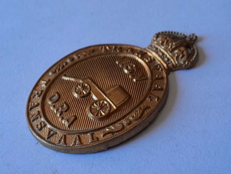 Early Transvaal Defense Rifle Association Cap Badge.  No Lugs.