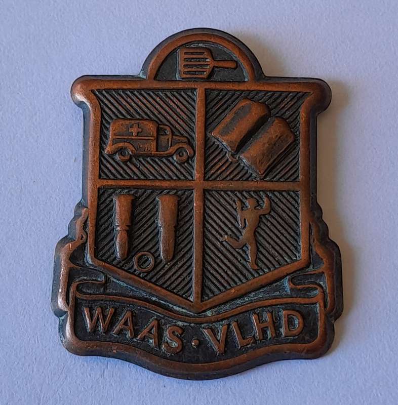 SA Women's Association Auxiliary Services Badge.  No Lugs.