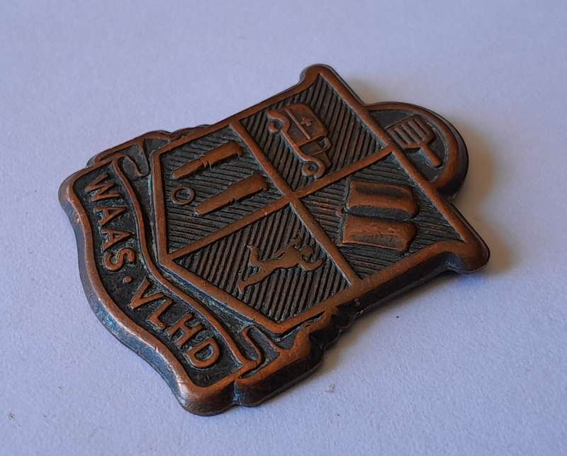 SA Women's Association Auxiliary Services Badge.  No Lugs.