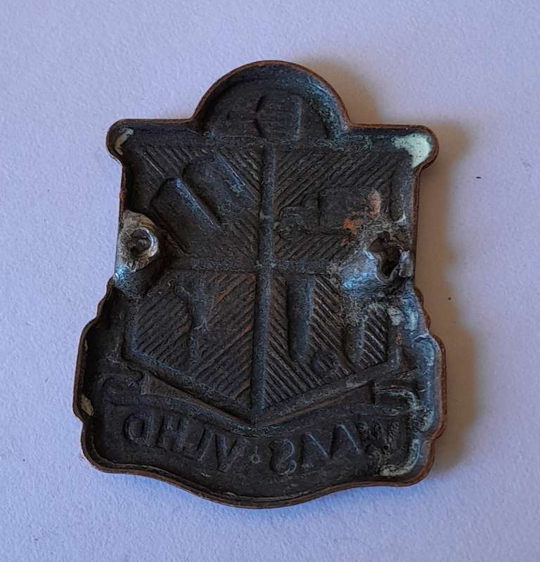 SA Women's Association Auxiliary Services Badge.  No Lugs.