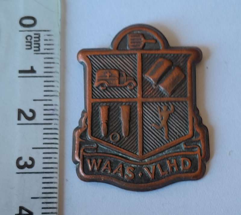 SA Women's Association Auxiliary Services Badge.  No Lugs.