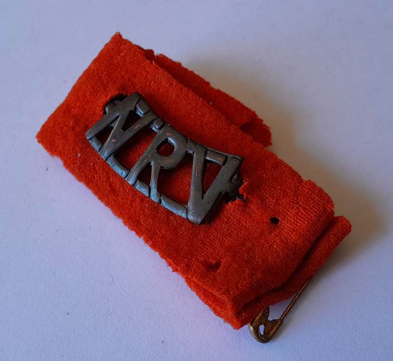 WW2 SA Union Defense Force National Reserve of Volunteers Shoulder Title.
