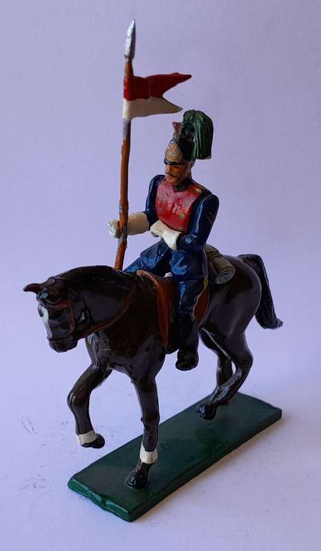 Zulu War Cavalryman Lead Figurine.  8cm