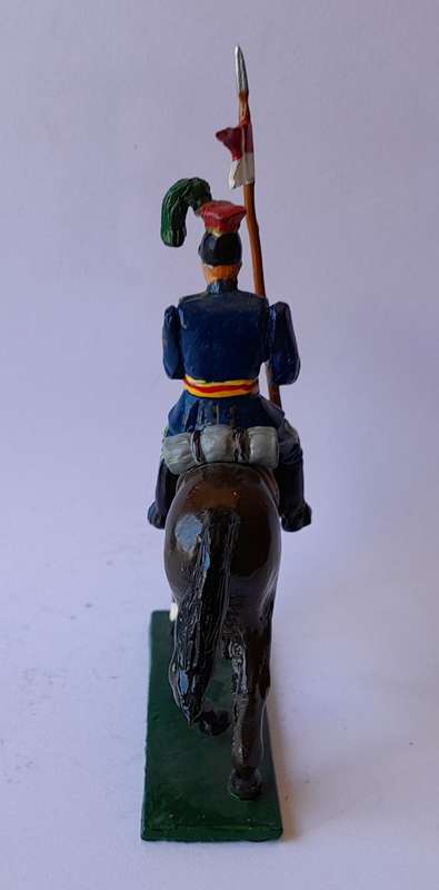 Zulu War Cavalryman Lead Figurine.  8cm