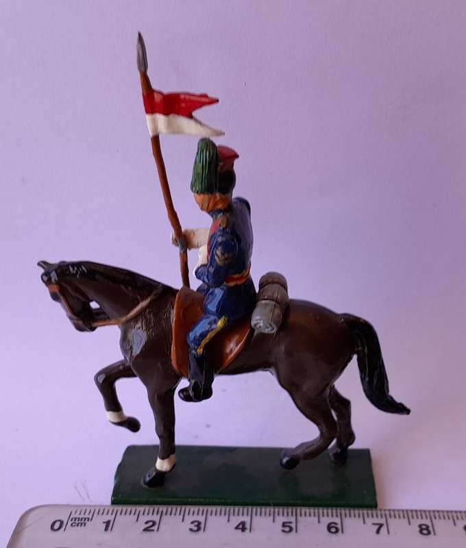 Zulu War Cavalryman Lead Figurine.  8cm