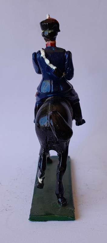 Zulu War Hussar Cavalryman Lead Figurine.  8cm