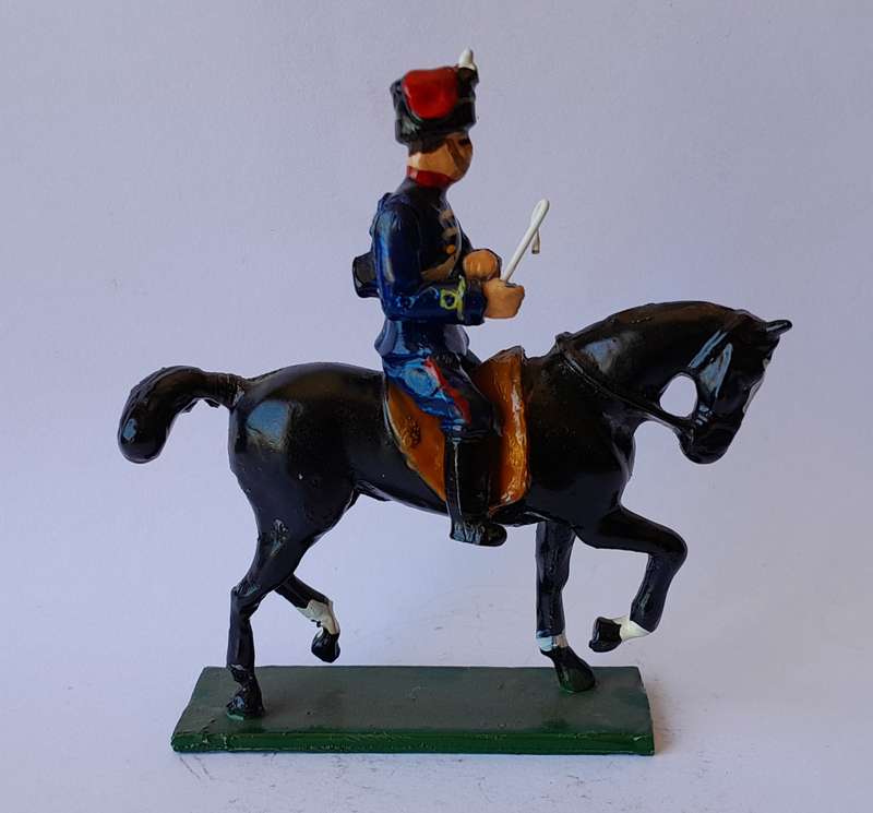 Zulu War Hussar Cavalryman Lead Figurine.  8cm