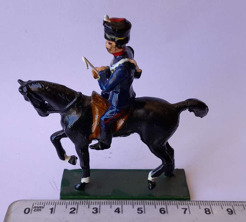 Zulu War Hussar Cavalryman Lead Figurine.  8cm