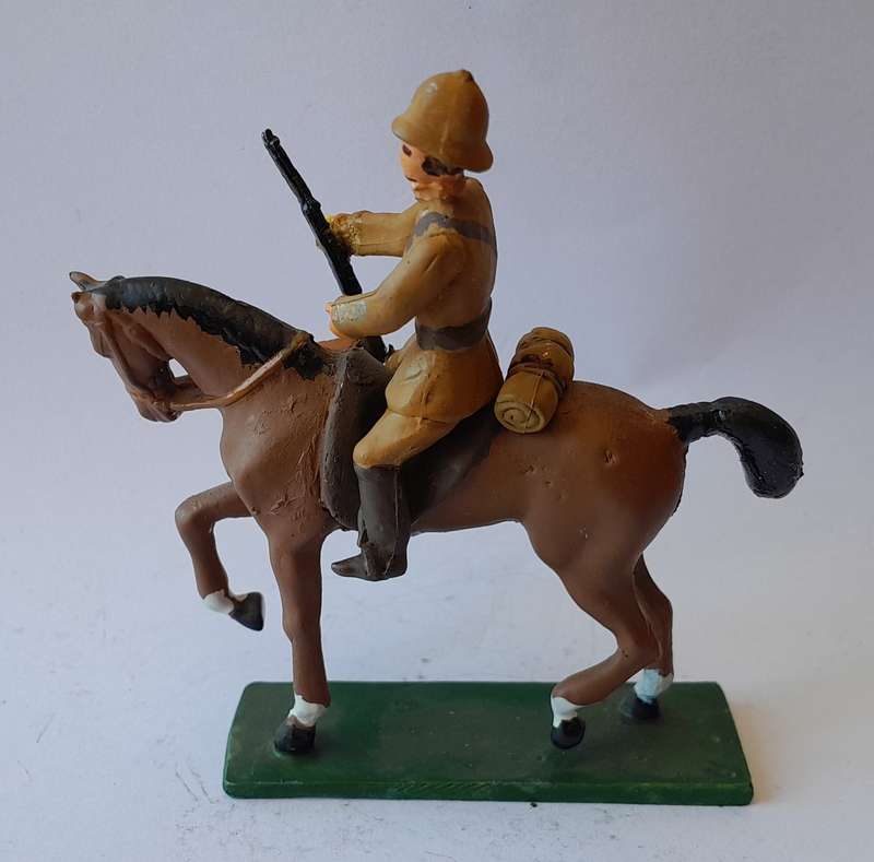 Boer War British Cavalryman Lead Figurine.  8cm