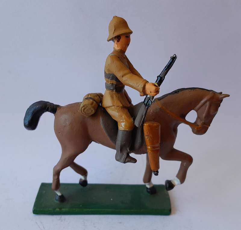 Boer War British Cavalryman Lead Figurine.  8cm