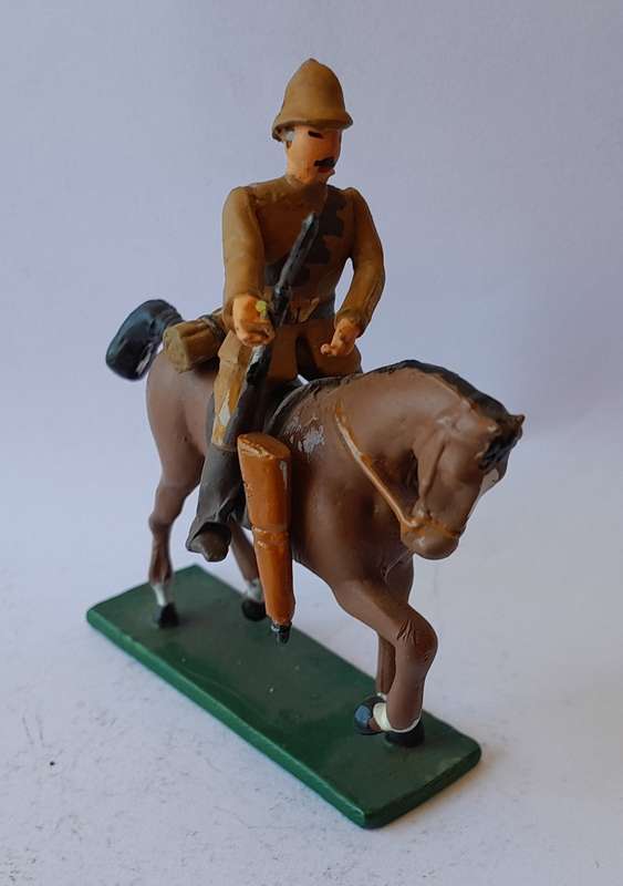 Boer War British Cavalryman Lead Figurine.  8cm