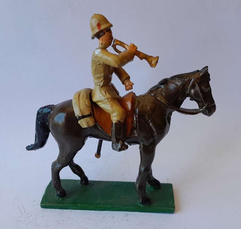 Boer War British Cavalryman Lead Figurine.  8cm