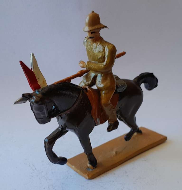 Boer War British Cavalryman Lead Figurine.  8cm
