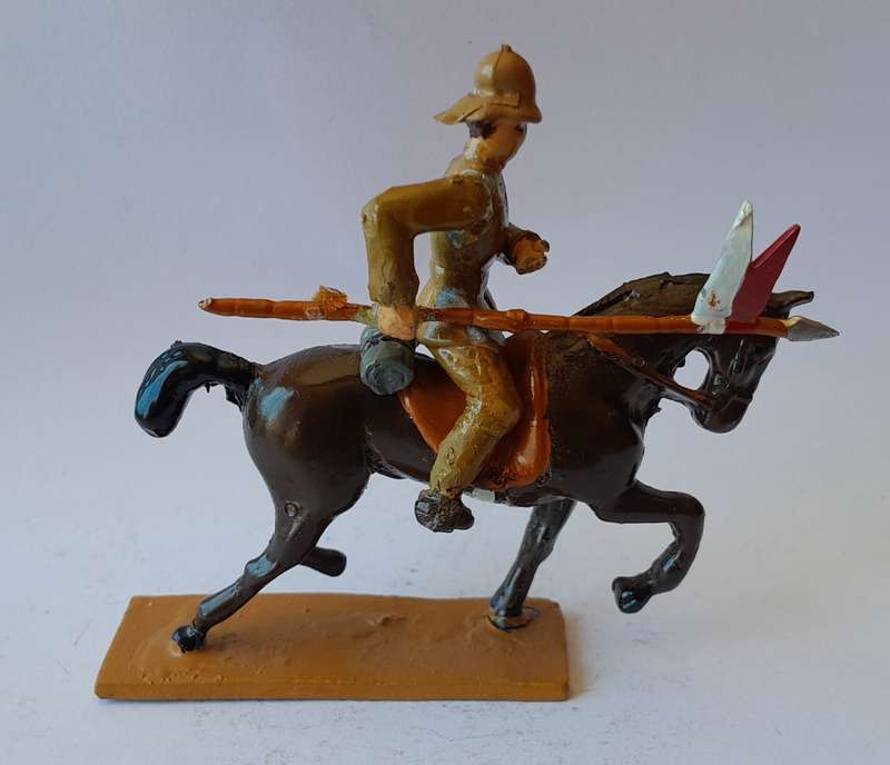 Boer War British Cavalryman Lead Figurine.  8cm