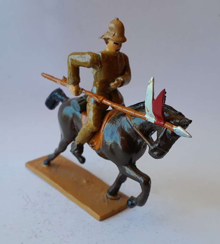Boer War British Cavalryman Lead Figurine.  8cm