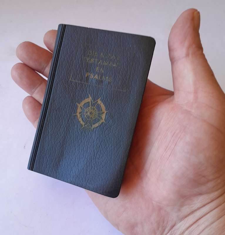 Rare Vintage SADF Issue Afrikaans Bible.