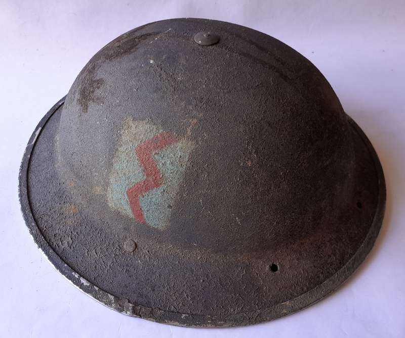 WW2 South African Artillery Brodie Helmet By Jaeger-Rand. Dated 1940.