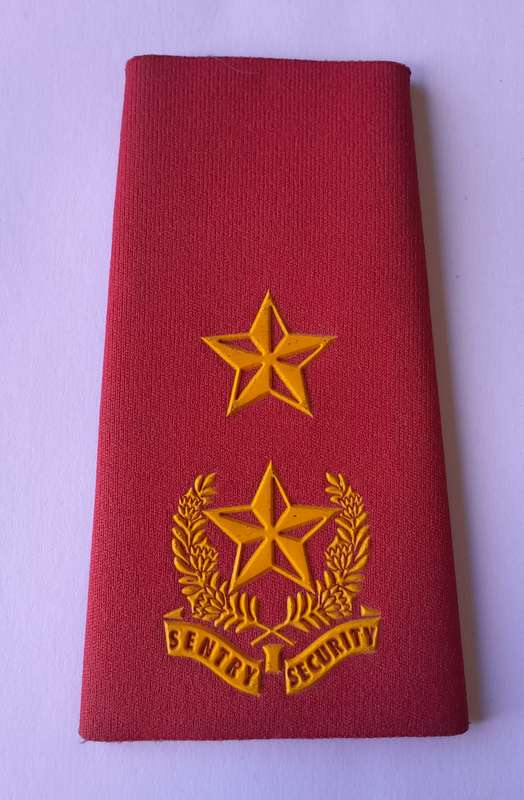 Vintage Sentry Security Rank Shoulder Board.