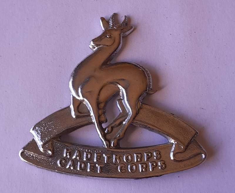 Vintage SA Cadet Corps Cap Badge.  No Lugs.